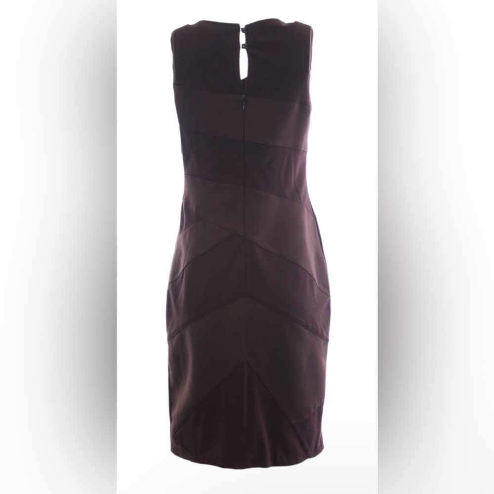 Nue by Shani Brown Sleeveless Sheath Dress w/Body Shaper - NWT - Size 10